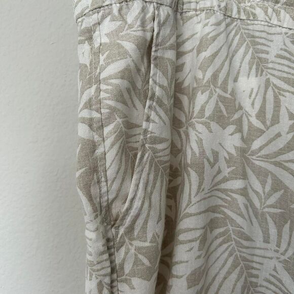 Gap Women's Cream and White Trousers Size XXL 2XL beach vacation lounge relaxed - Picture 4 of 5